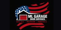 ML Garage door services logo black