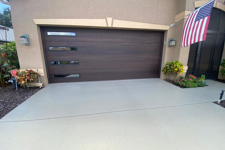 wood grain garage door installation.jpg
